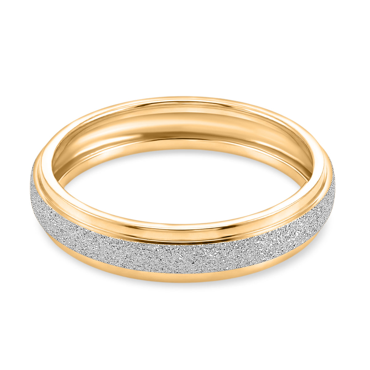 Band Ring in 18K Vermeil Yellow Gold Plated &amp; Platinum Overlay Sterling Silver 8516539 5