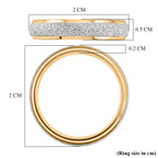 Band Ring in 18K Vermeil Yellow Gold Plated & Platinum Overlay Sterling Silver_8516539_5