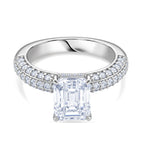 D'Joy Moissanite (VS/E-F) Forever Ring in Rhodium Overlay Sterling Silver 3.77 Ct._8516579
