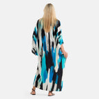 La Marey Printed Kaftan (Size - One Size) - Blue_8516652_1