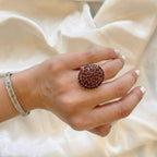 Red Garnet Cluster Ring 13.00 Ct._8516671_1