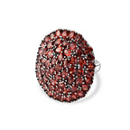 Red Garnet Cluster Ring 13.00 Ct._8516675