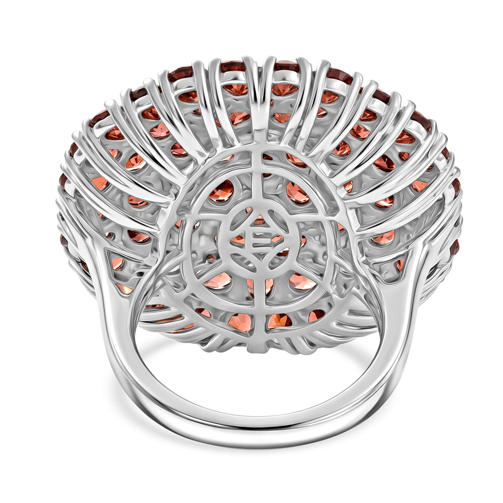 Red Garnet Cluster Ring 13.00 Ct._8516675_6