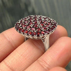 Red Garnet Cluster Ring 13.00 Ct._8516676_5
