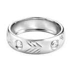 Platinum Overlay Sterling Silver Band Ring_8516999_4