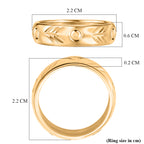 Yellow Gold Plated Sterling Silver Band Ring_8517011_5