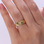 Yellow Gold Plated Sterling Silver Band Ring_8517014_1
