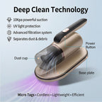 UV Protected Hand Held Bed Vacuum Cleaner -  Gold