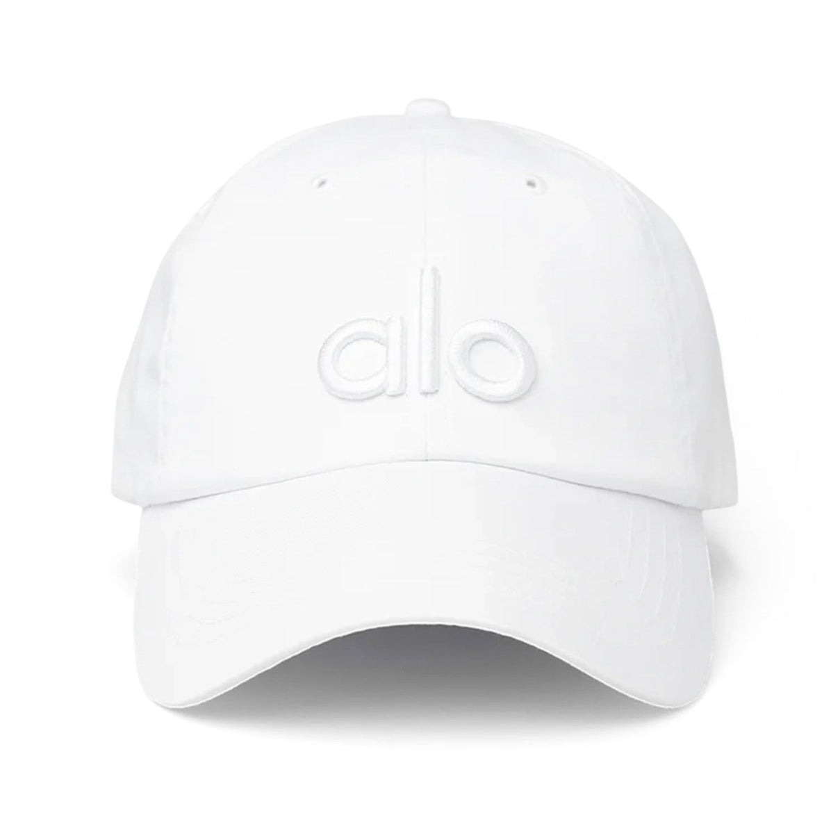 ALO 100% Cotton Adjustable Baseball Hat - White V32359743 2