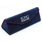 Soho Square Toronto-C2 Square Sunglasses - Brown Tortoiseshell & Blue Gradient Acetate Frames with Grey Polarised Lenses_8518416_3