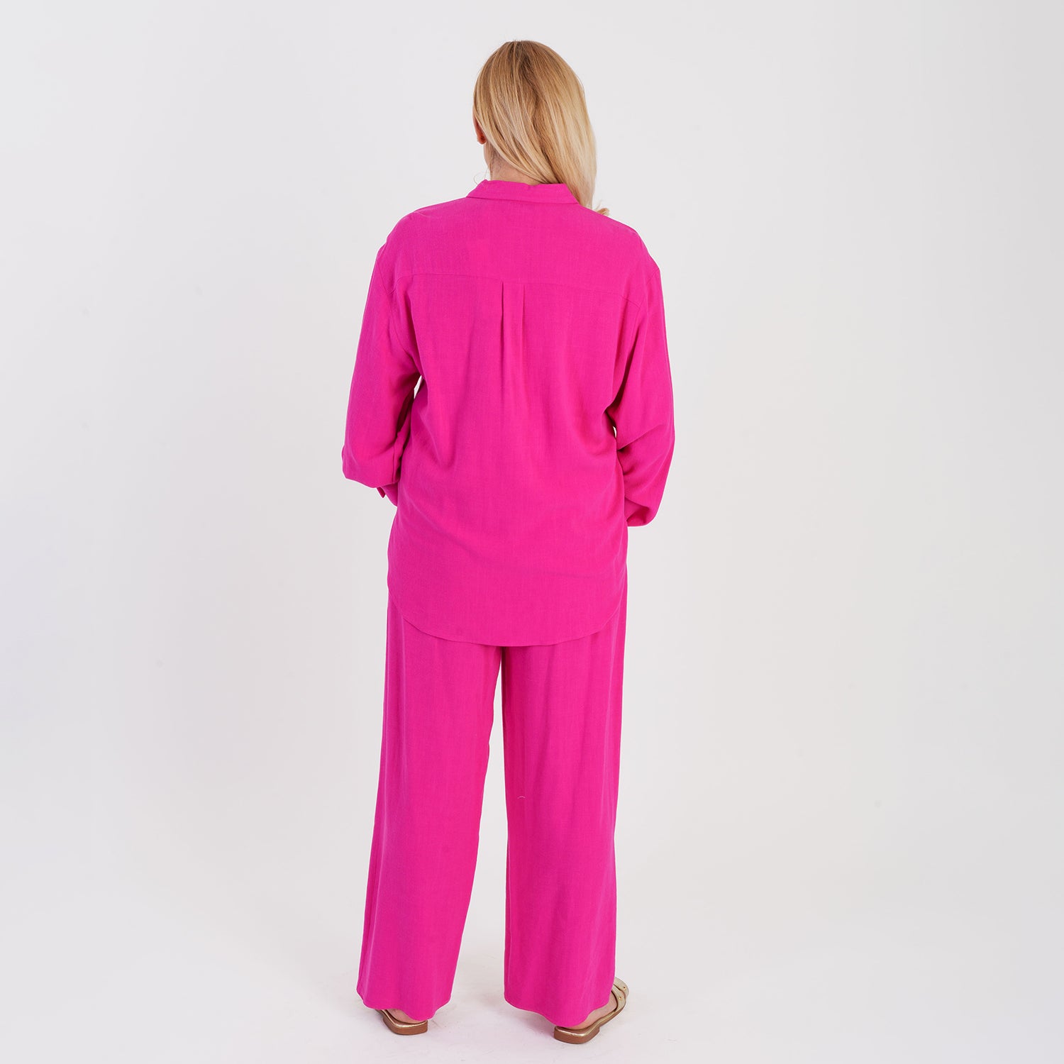 Marina Kaneva Button Down Shirt (Size 16) - Pink V32491981 3