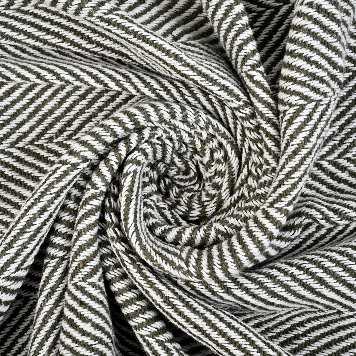 Livmore 100% Cotton Woven Throw Blanket (Size 130x160 cm) - Olive V32520753 3
