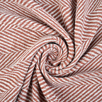 LIVMORE Cotton Patterned Throw Blanket (Size 130x1 cm) - Rose Gold_8518993_2