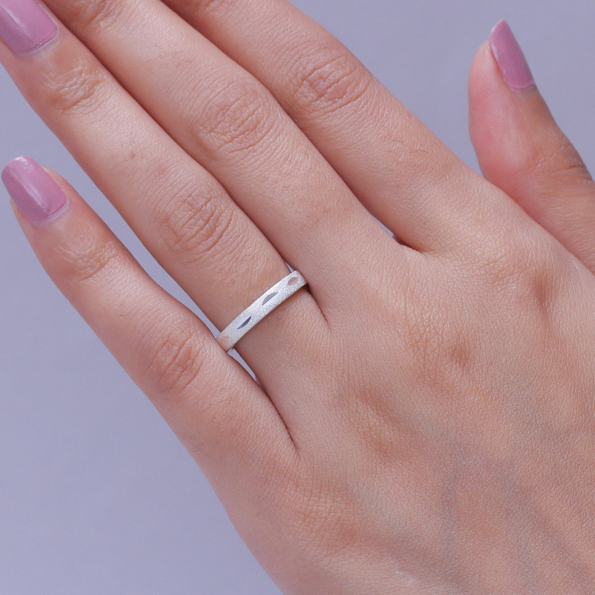Sterling Silver Band Ring V32492323 2