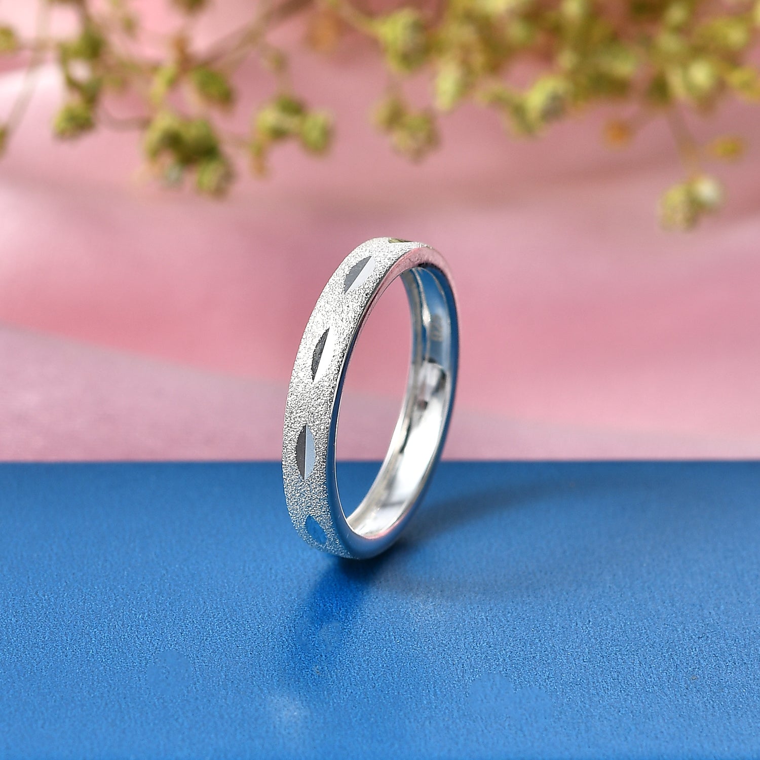 Sterling Silver Band Ring V32492323 3