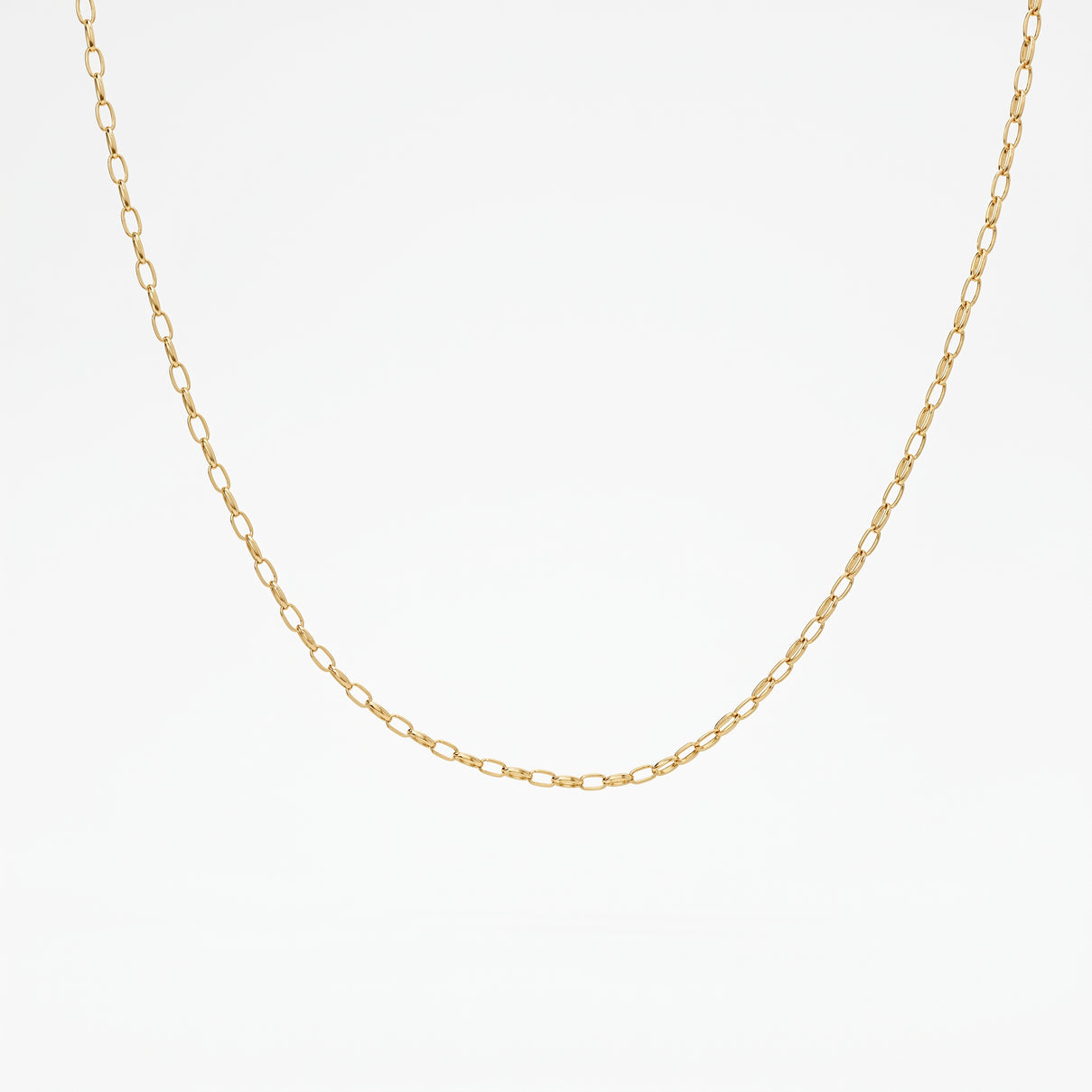 Close Out Deal- 9K Yellow Gold 2MM Oval-Cut Belcher Chain with Spring Clasp 30 Inch 8519069 0
