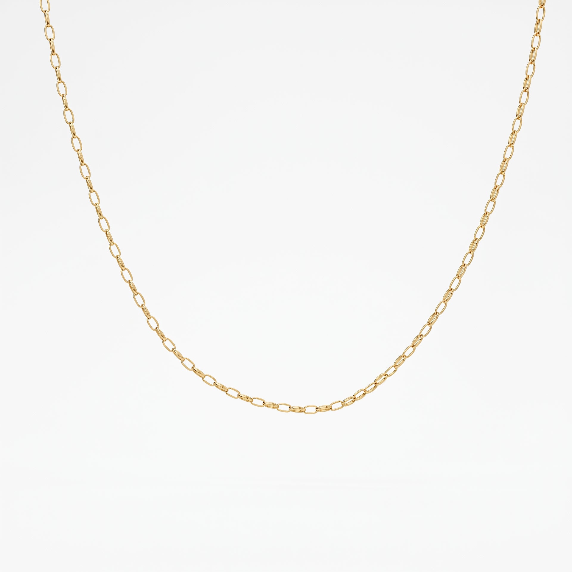 Close Out Deal- 9K Yellow Gold 2MM Oval-Cut Belcher Chain with Spring Clasp 30 Inch 8519069 0