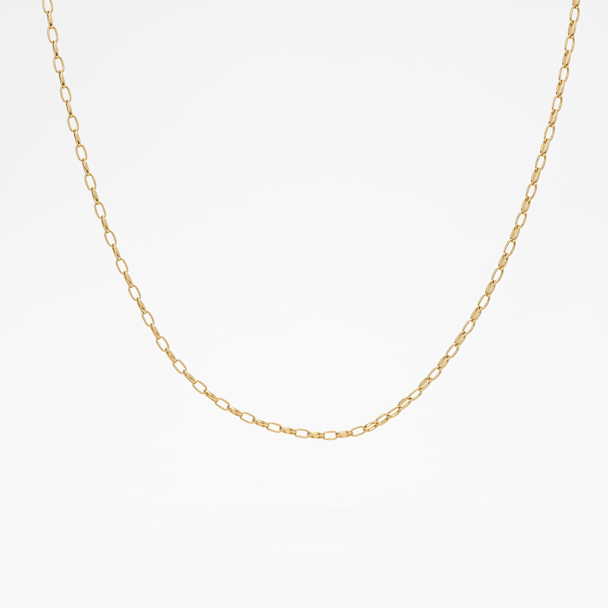 Close Out Deal- 9K Yellow Gold Belcher Necklace (Size - 30)_8519069