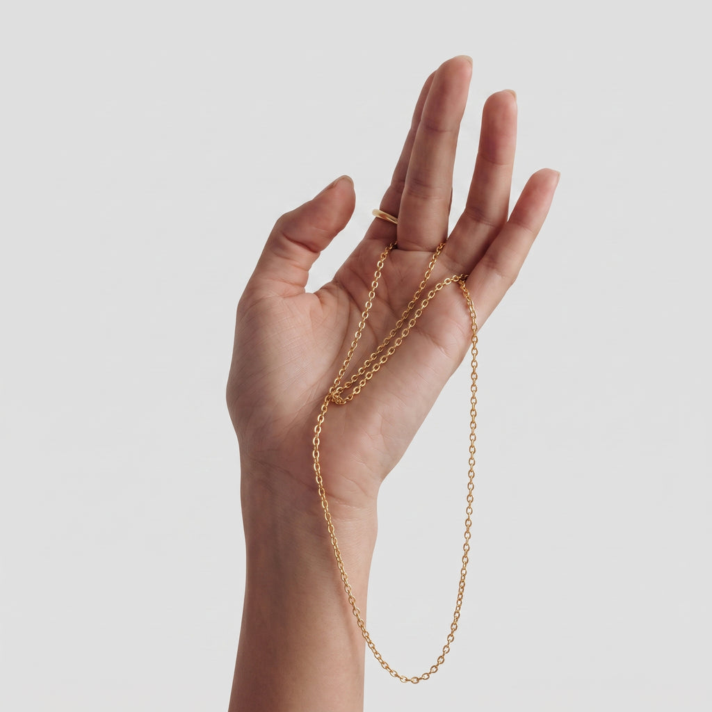 Close Out Deal- 9K Yellow Gold Belcher Necklace (Size - 30)_8519069_4
