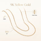 Close Out Deal- 9K Yellow Gold Belcher Necklace (Size - 30)_8519069_6