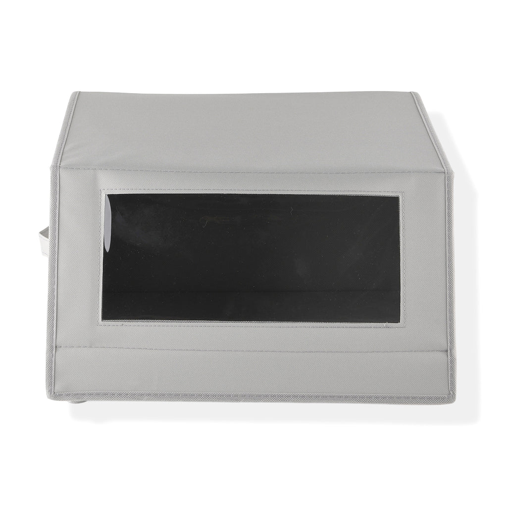 Patterned Storage Box (Size 38x38x26 cm) - Grey_8519108