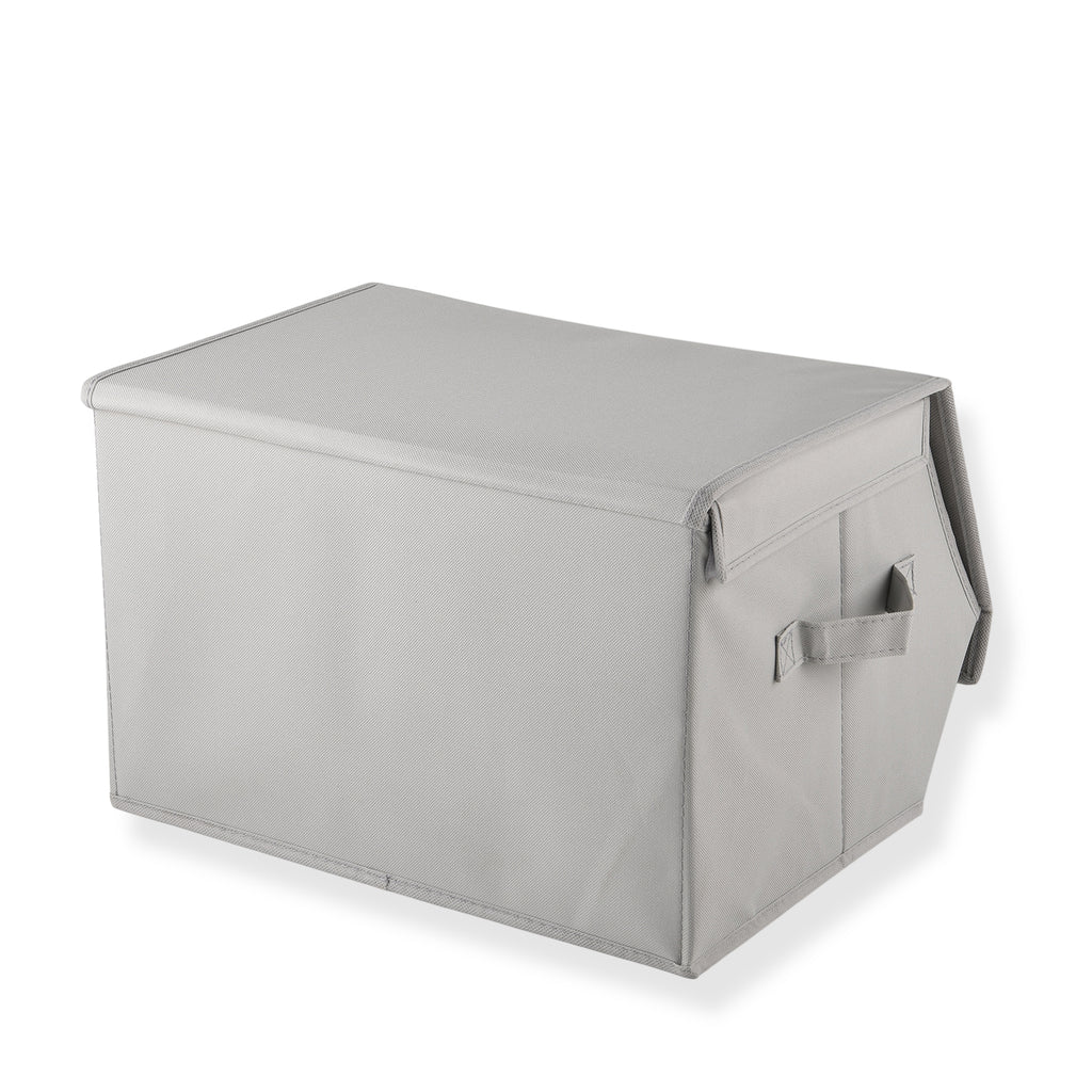 Patterned Storage Box (Size 38x38x26 cm) - Grey_8519108_2