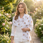 Rainbow Print Scarf (Size 70 x 180 Cm) - White_8519195_2