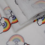 Rainbow Print Scarf (Size 70 x 180 Cm) - White_8519195_4
