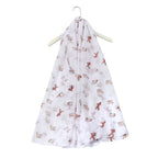 Countryside Bunny Rabbit Printed Scarf (Size 90 x 180 Cm) - White_8519237