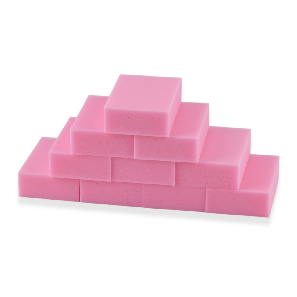 12-Piece Pink Magic Sponge Eraser Set - High-Density 30D Cleaning Pads for Kitchen, Bathroom & Walls (10x6x2cm) - Pink_8519532_2
