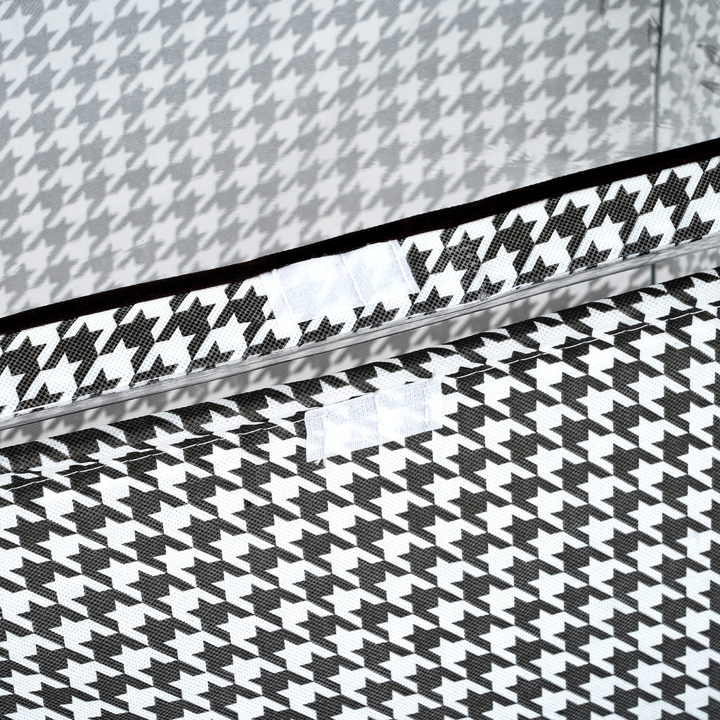Patterned Storage Box (Size 50x32x30 cm) - Black_8519572_8