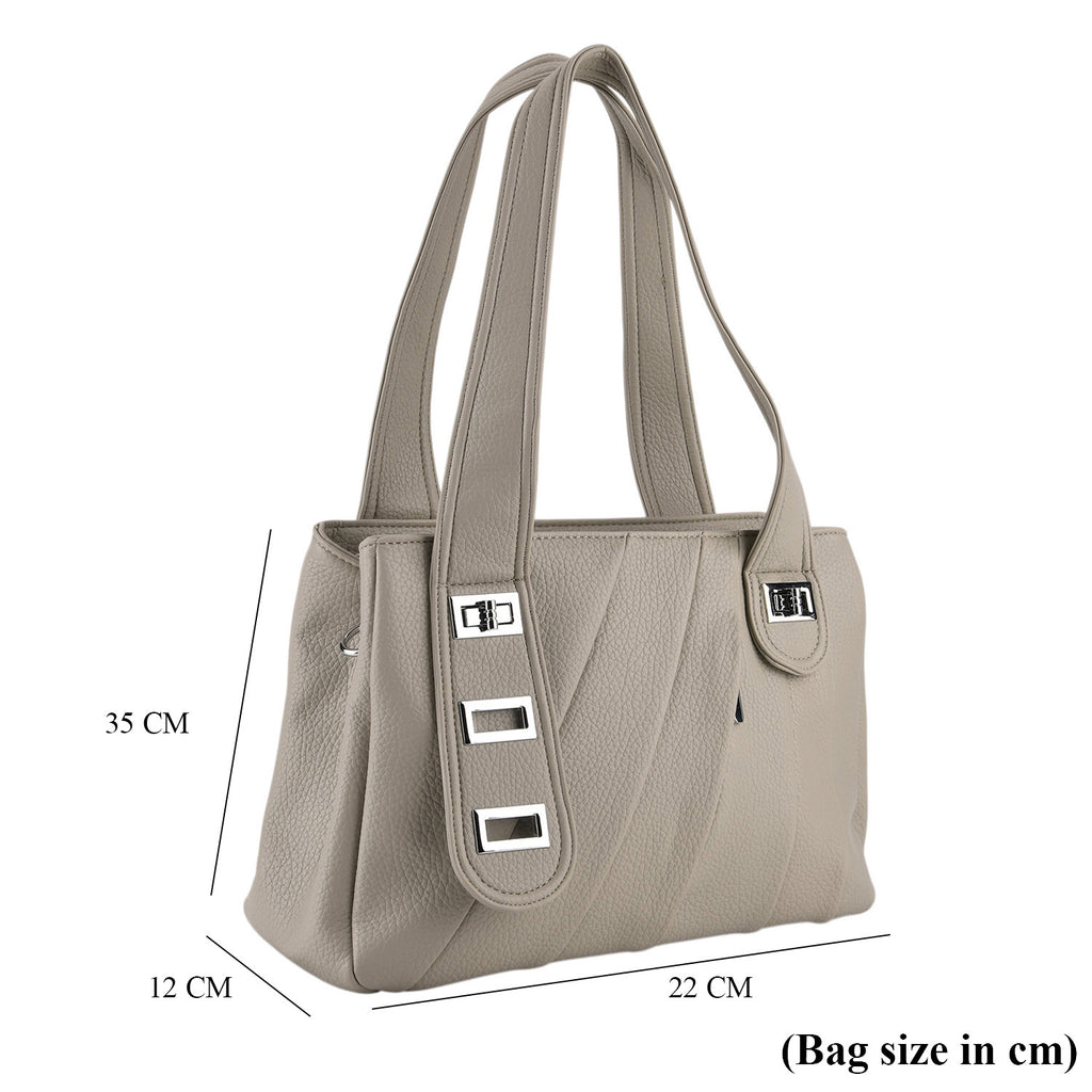 Designer Inspired - Dual-Handle Convertible Crossbody & Shoulder Handbag - Light Green_8519657_7