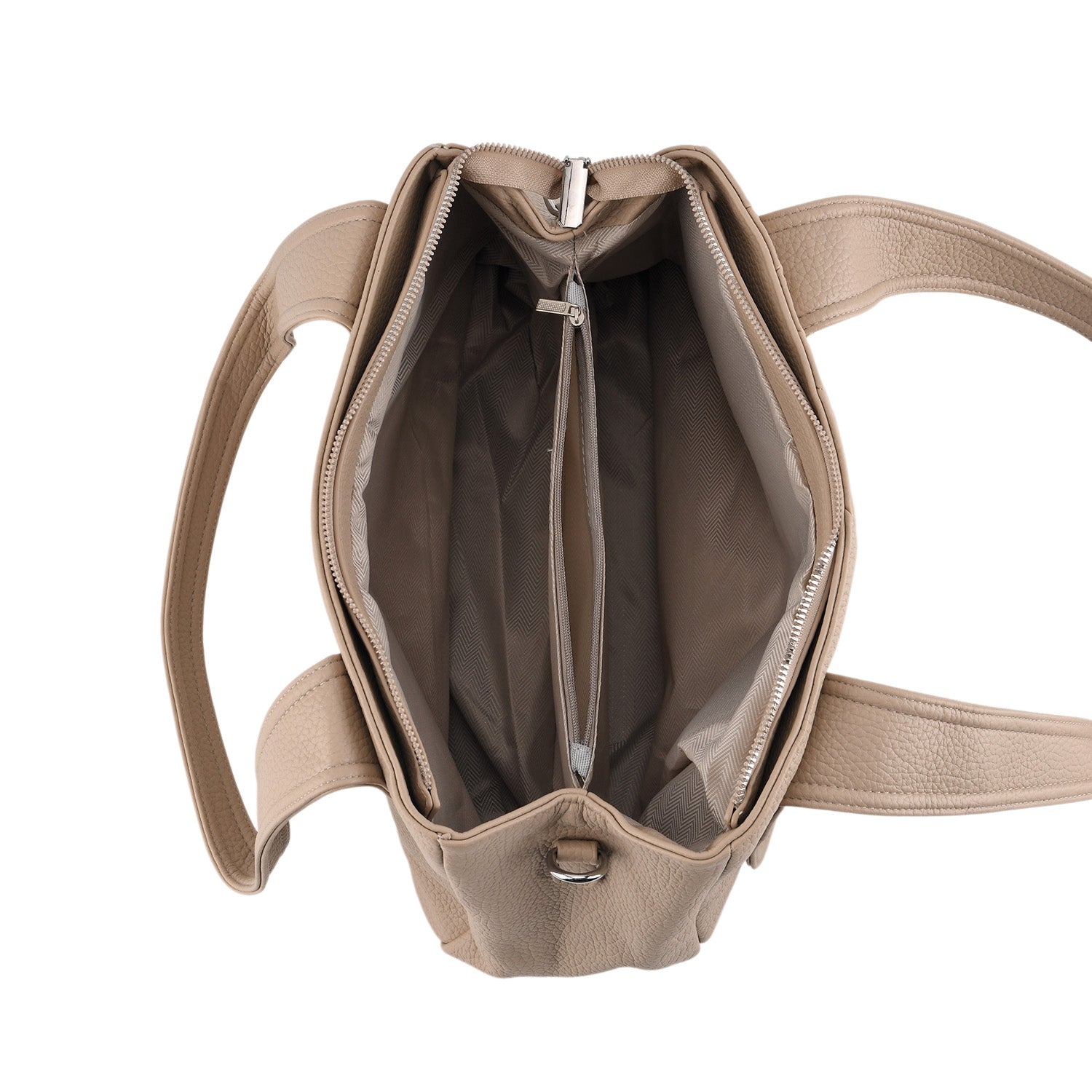 Designer Inspired - Dual-Handle Convertible Crossbody &amp; Shoulder Handbag - Khaki V32527754 6