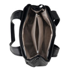 Designer Inspired - Dual-Handle Convertible Crossbody & Shoulder Handbag - Black_8519659_5