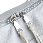 Designer Inspired Womens Multi-Pocket Crossbody Hobo Bag - Blue_8519685_6