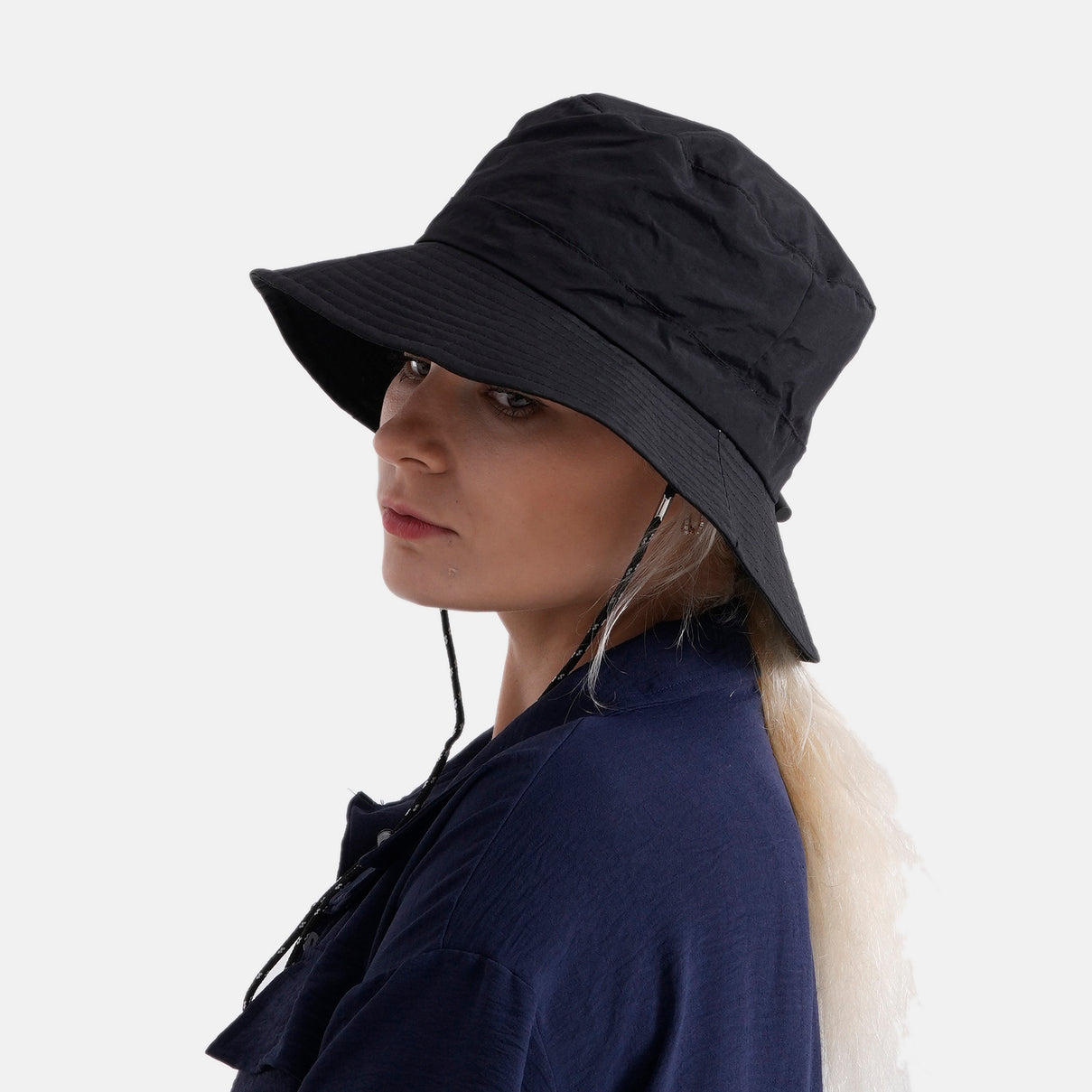 Lifestyle Foldable Sun Hat (58cm) - Black V32538280 3