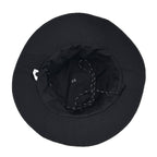 Lifestyle Foldable Sun Hat (58cm) - Black_8519812_5