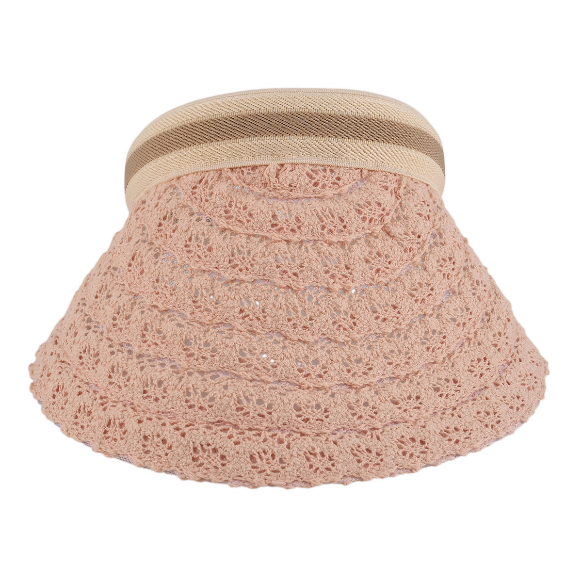 Lifestyle 100% Paper Floral Texture Straw Hat (57-58cm) - Pink V32514987 0