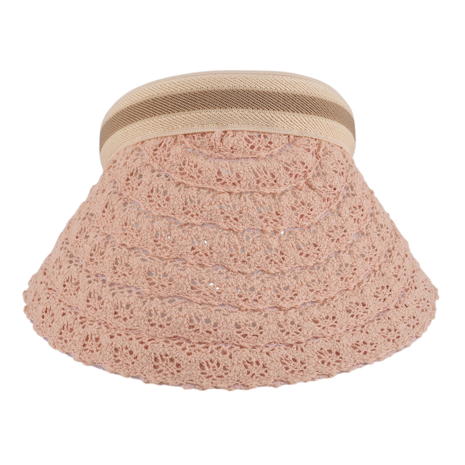 Lifestyle 100% Paper Floral Texture Straw Hat (57-58cm) - Pink V32514987 0