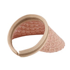 Lifestyle 100% Paper Floral Texture Straw Hat (57-58cm) - Pink_8519856_5