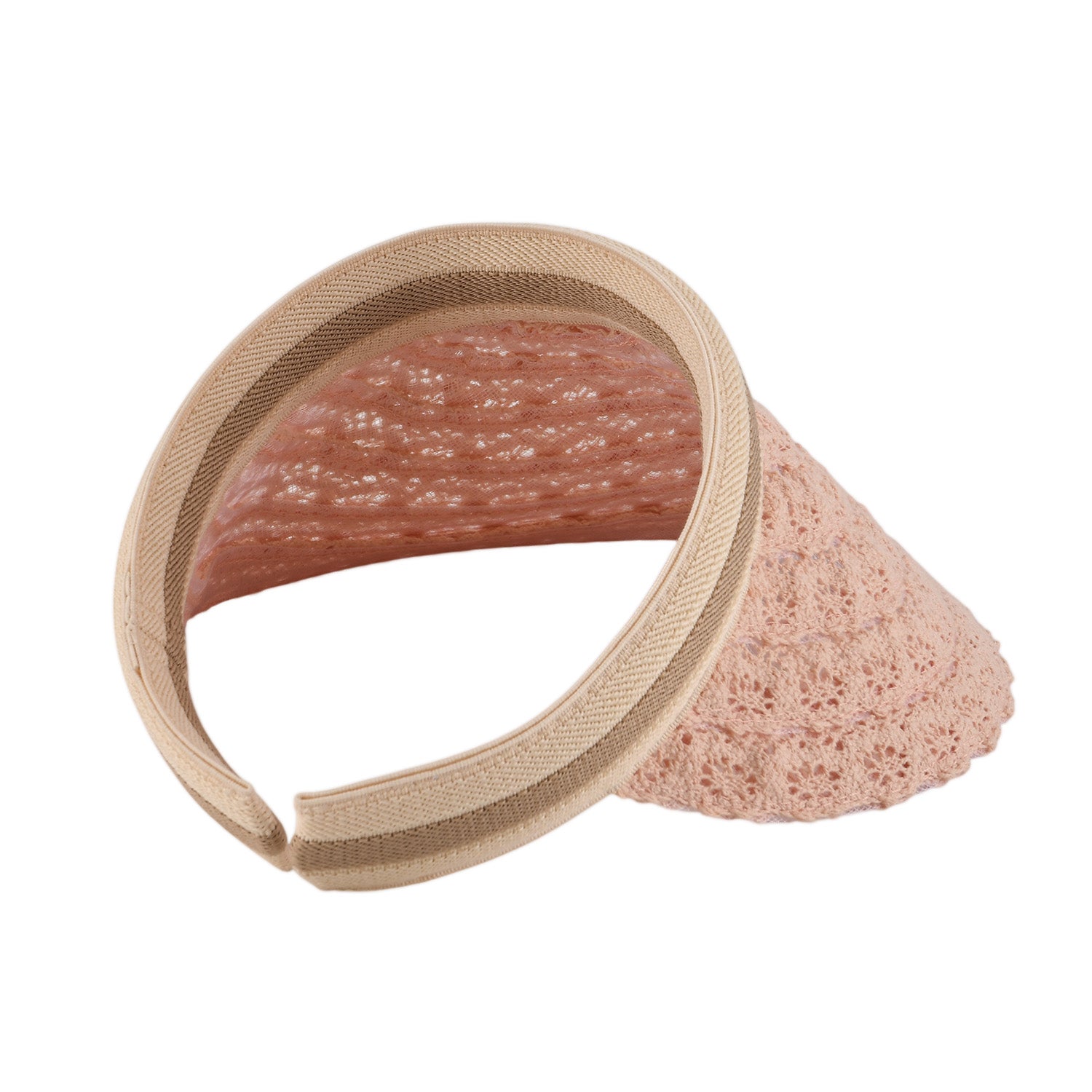 Lifestyle 100% Paper Floral Texture Straw Hat (57-58cm) - Pink V32514987 6