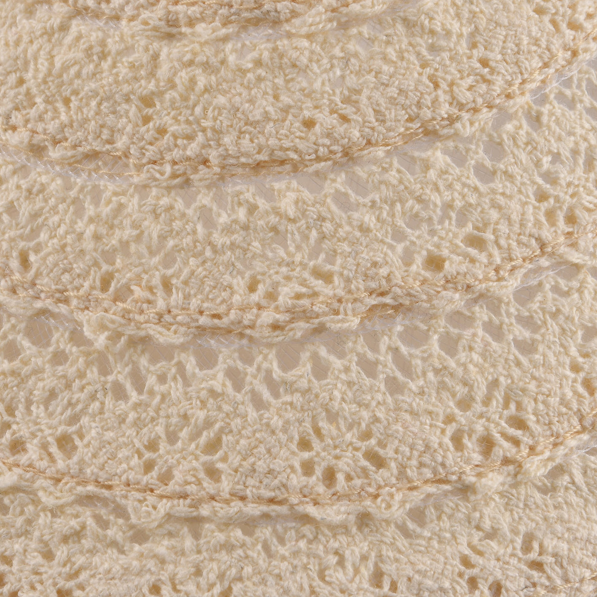 Lifestyle 100% Paper Floral Texture Straw Hat (57-58cm) - Off White V32538463 7
