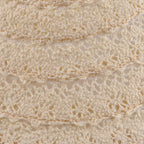 Lifestyle 100% Paper Floral Texture Straw Hat (57-58cm) - Off White_8519857_6