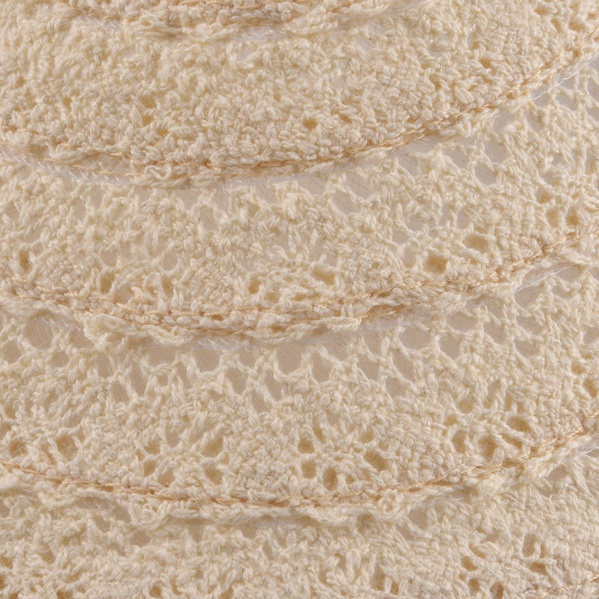 Lifestyle 100% Paper Floral Texture Straw Hat (57-58cm) - Off White V32538463 7
