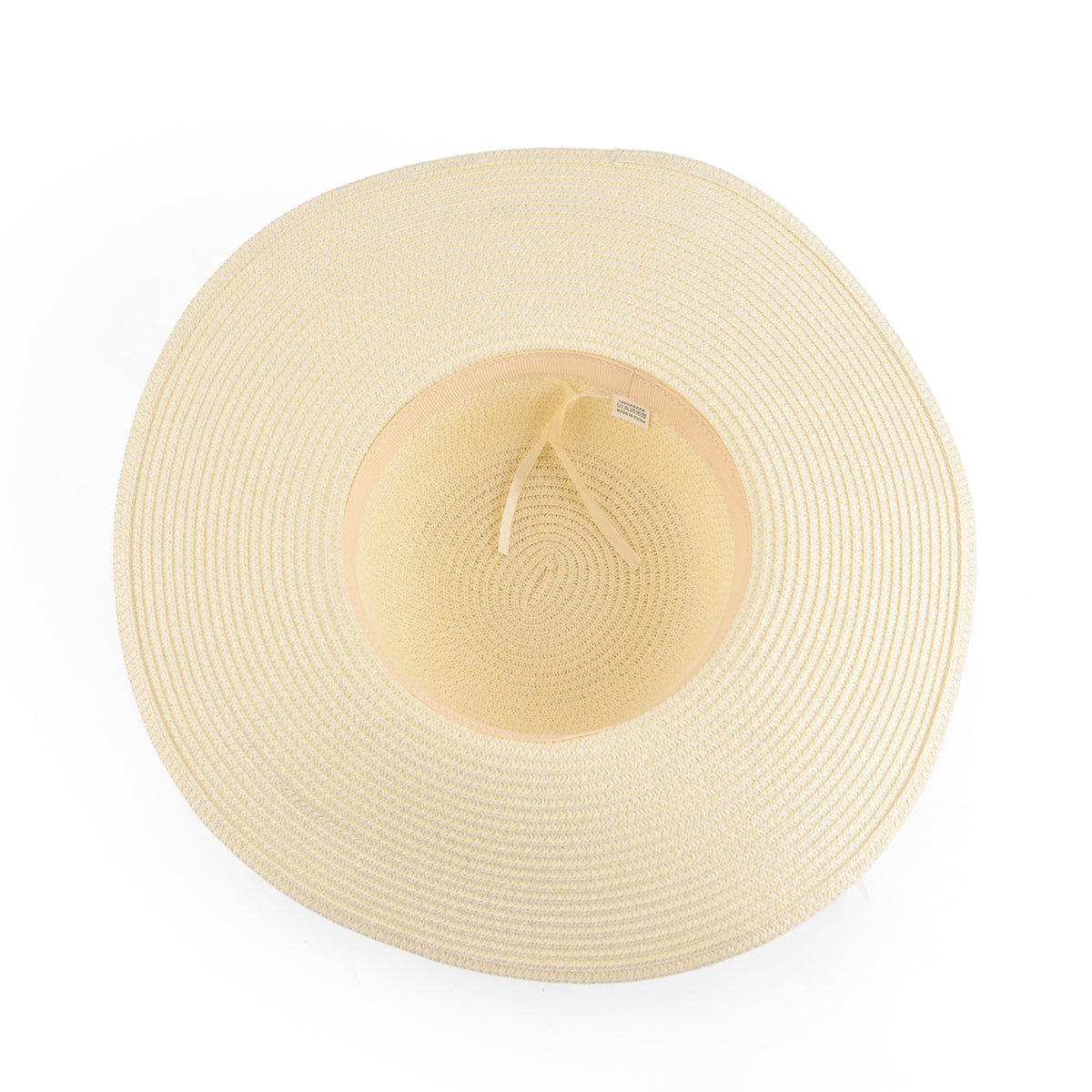 Woven Straw Wide-Brim Sun Hat (57cm) - Off White V32530778 3