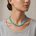 Sleeping Beauty Turquoise Necklace (Size - 18) 13.50 Ct._8520023_2