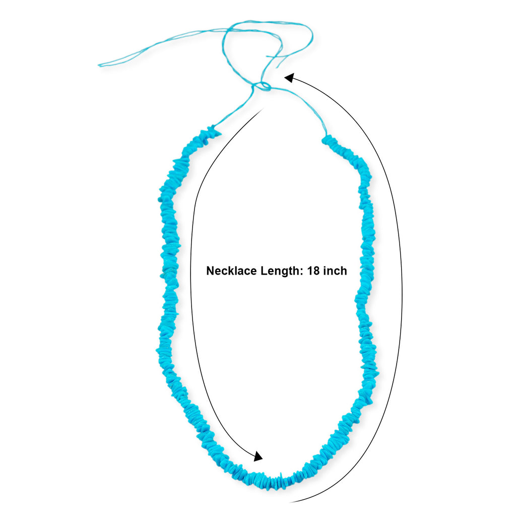 Sleeping Beauty Turquoise Necklace (Size - 18) 13.50 Ct._8520023_4