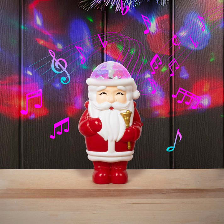 Musical Santa Light-Up Projector Glowing Wand Toy - Red 8520227 2