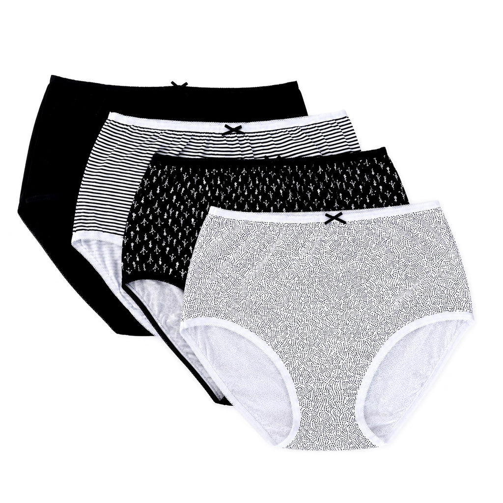 TJC Special Cotton Underwear (Size - 16/18) - Black White_8520329