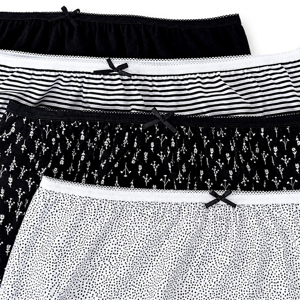 TJC Special Cotton Underwear (Size - 16-18) - Black White 8520329 1